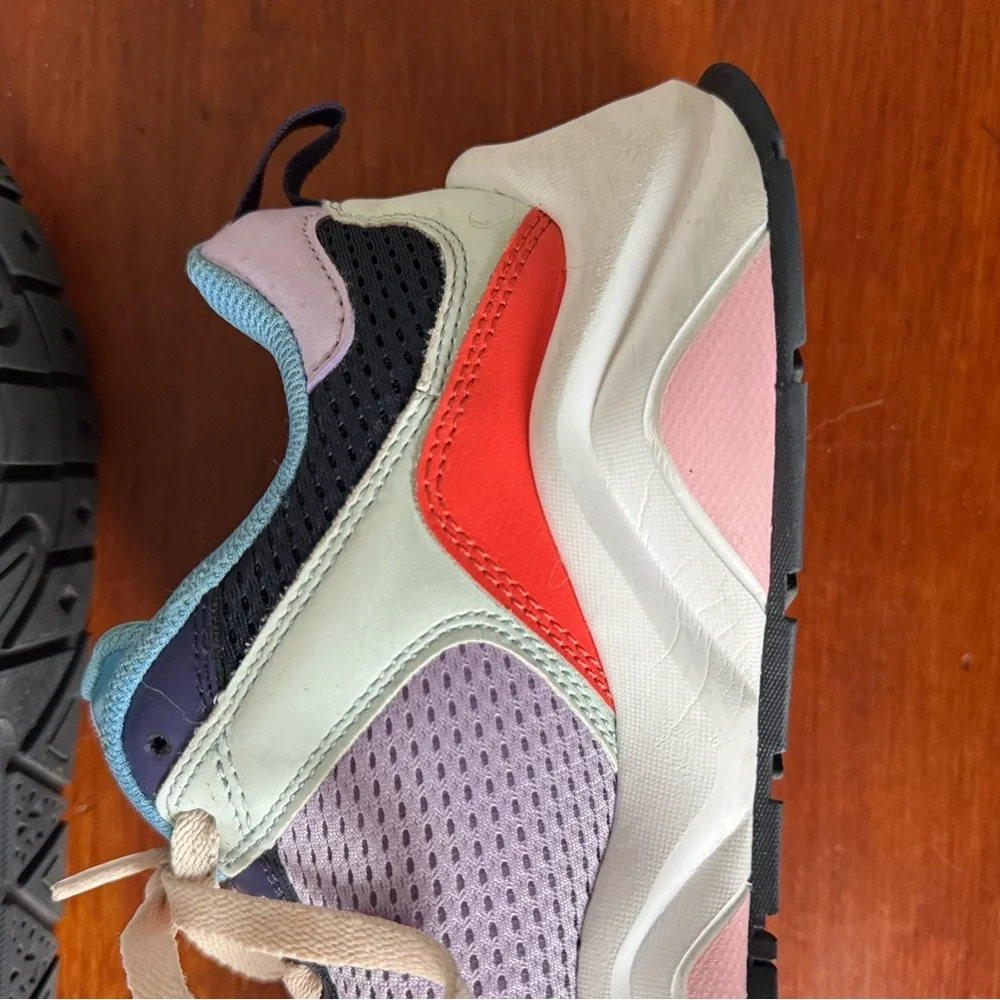 Champion Women's 93 Eighteen SP Block sneakers in the Violet Multi colorway 10